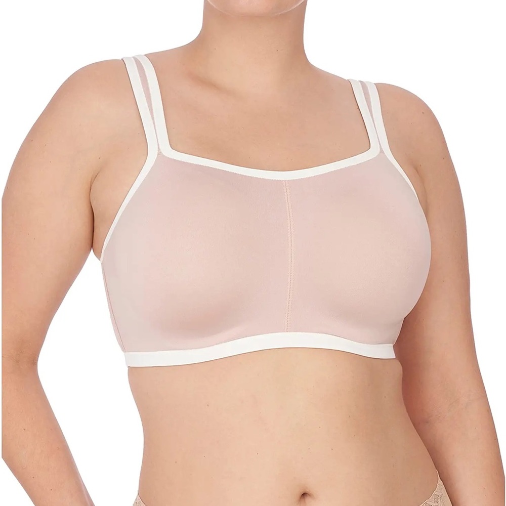 Natori Yogi Convertible Underwire Sports Bra 731050 SZ 34G Light Mocha/Ivory NWT